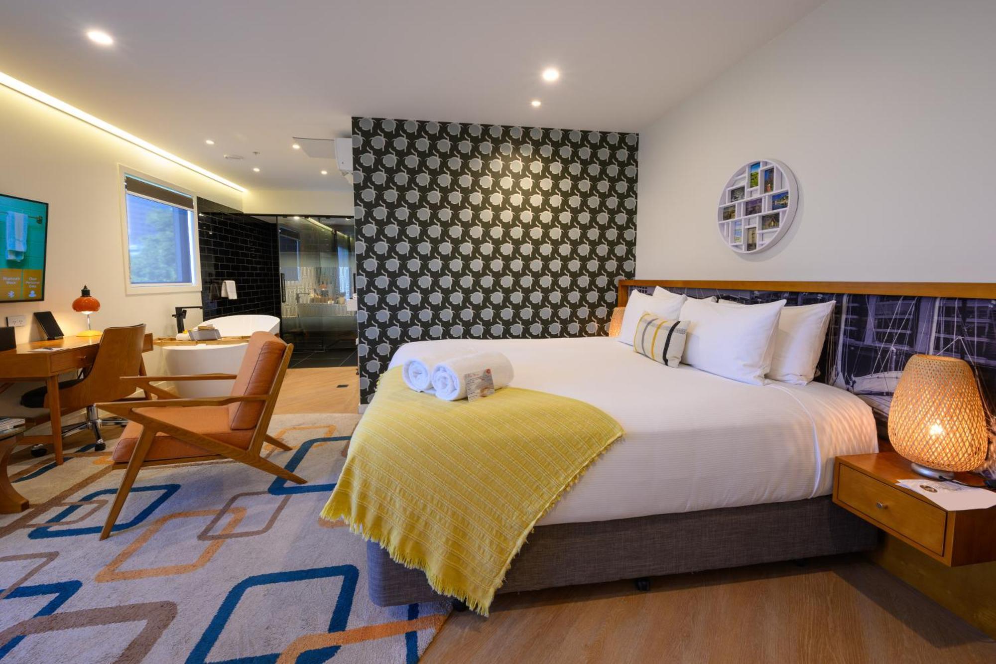 Ohtel Auckland Hotell Eksteriør bilde A bedroom at the hotel