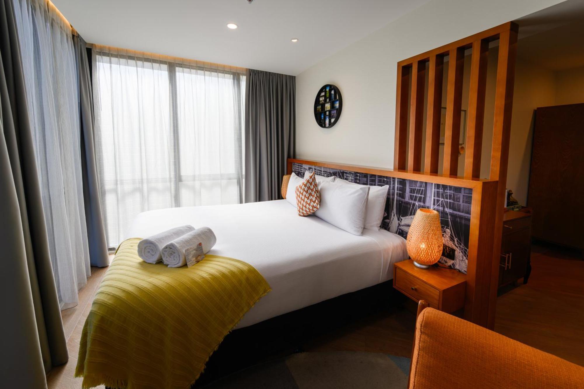 Ohtel Auckland Hotell Eksteriør bilde A bedroom at the hotel